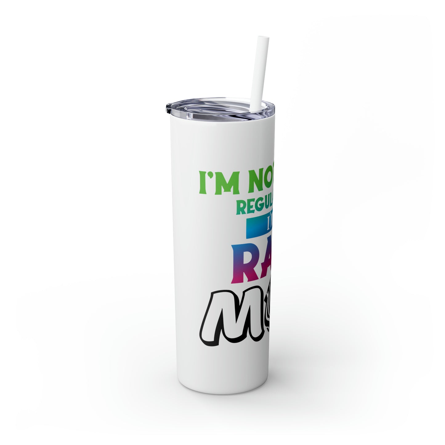 Rare Mom Skinny Tumbler with Straw, 20oz