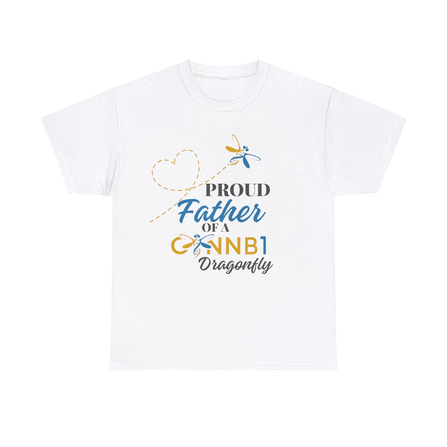 Proud Dragonfly: Father, Unisex Heavy Cotton Tee