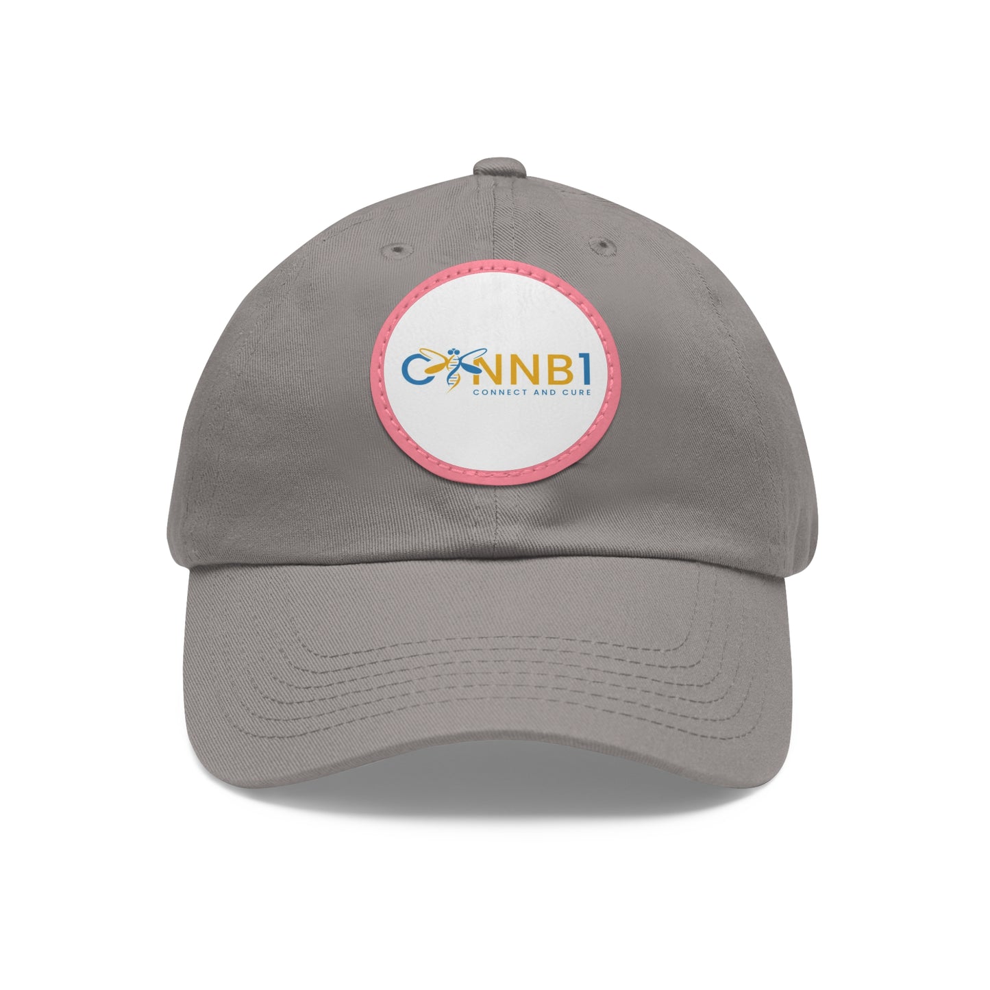 Dad Hat with Leather Patch (Round)