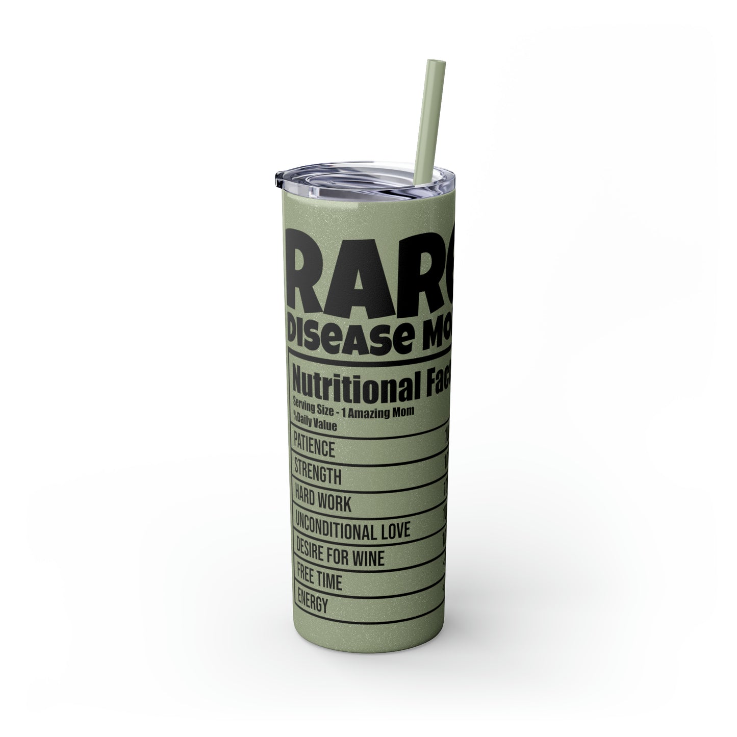 NF -B Skinny Tumbler with Straw, 20oz