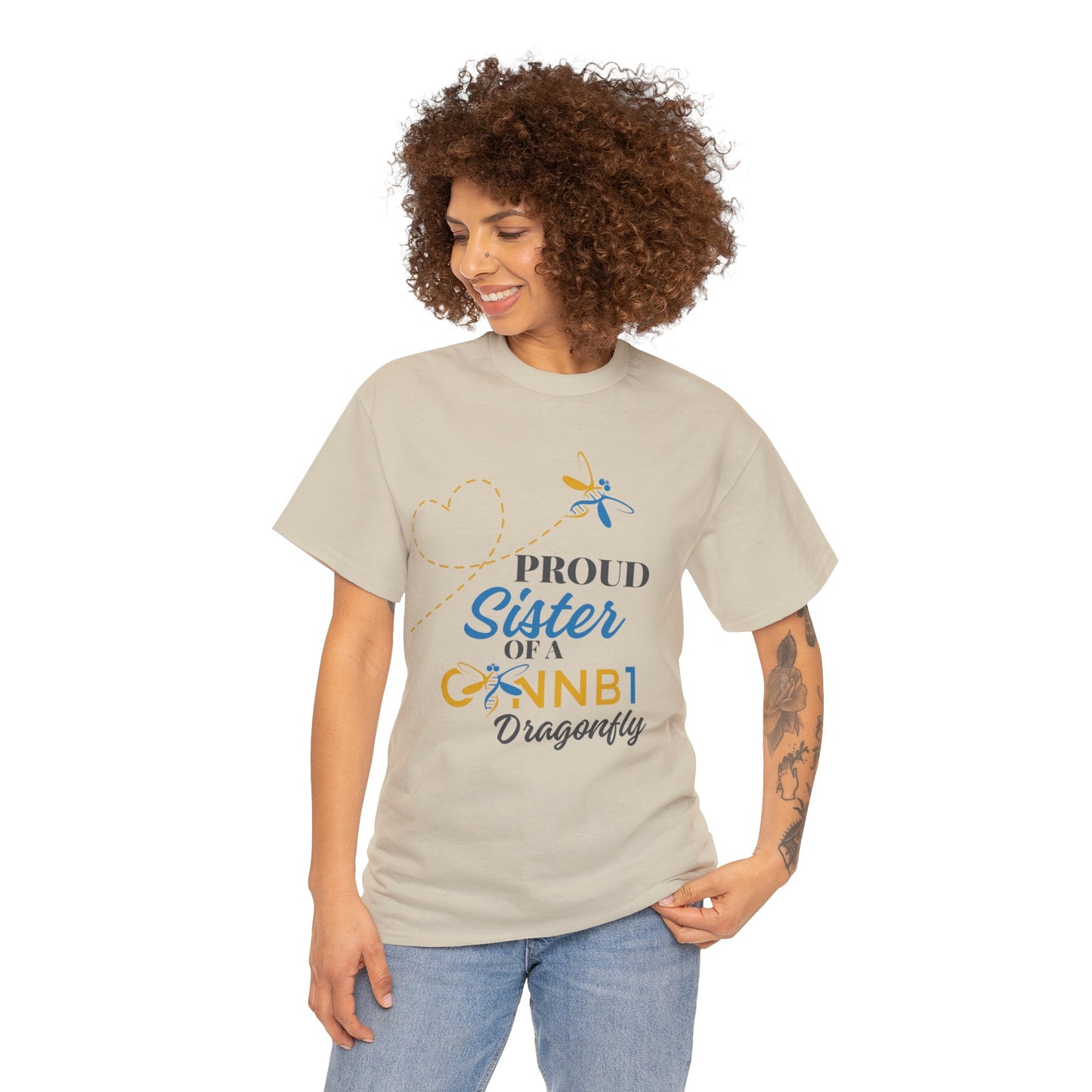 Proud Dragonfly: Sister, Unisex Heavy Cotton Tee