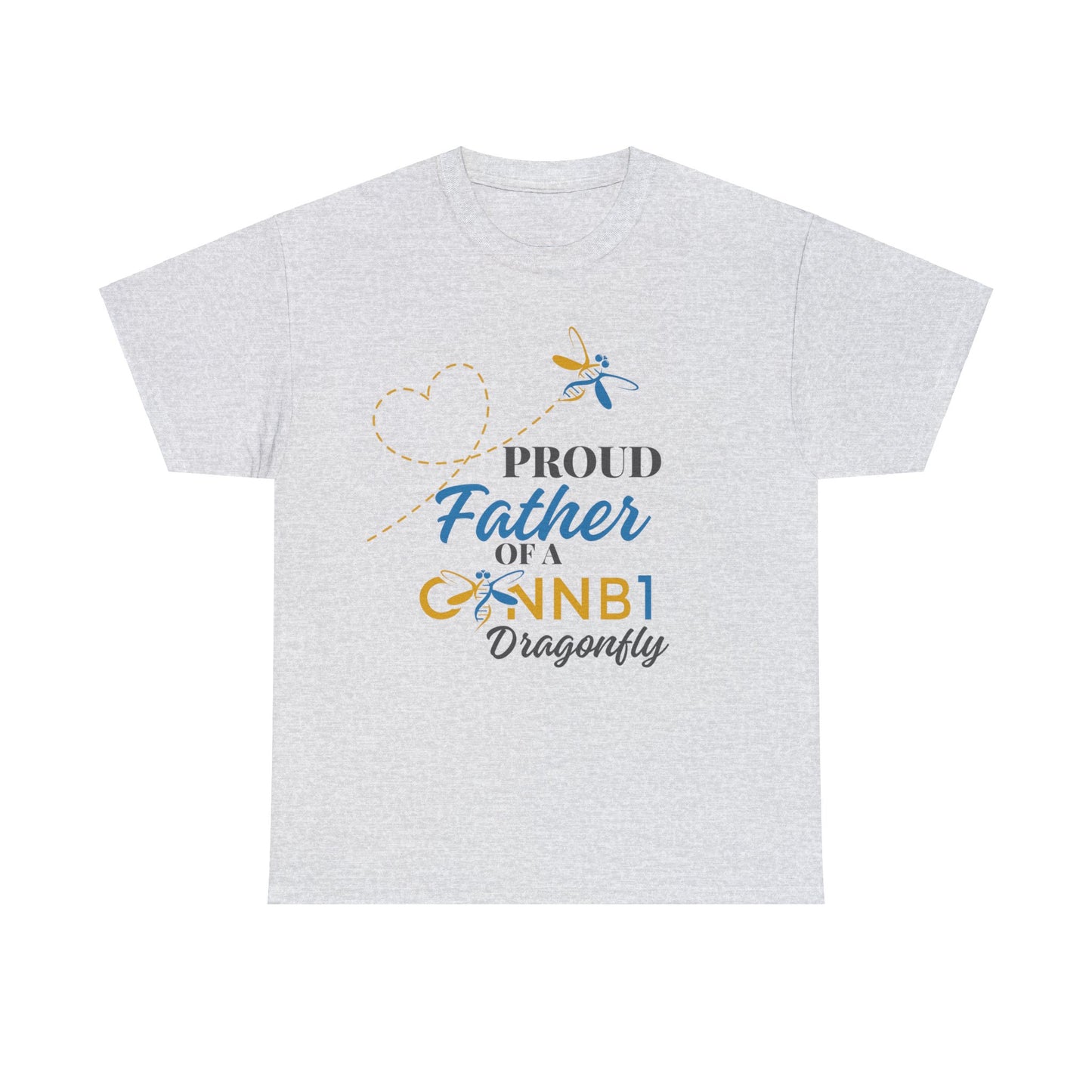 Proud Dragonfly: Father, Unisex Heavy Cotton Tee