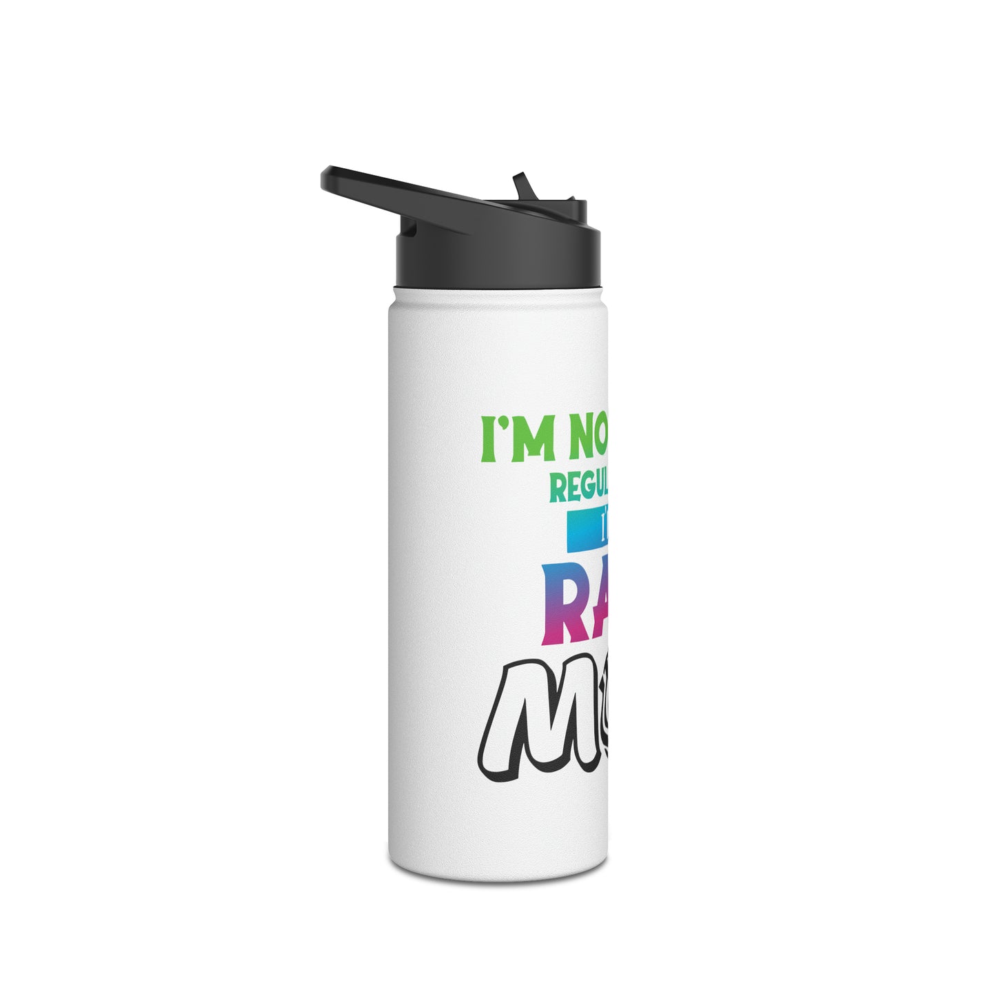 Rare Mom Stainless Steel Water Bottle, Standard Lid