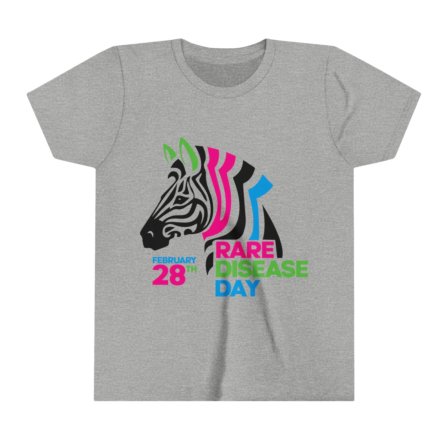 Rare Zebra Head Youth Short Sleeve Tee