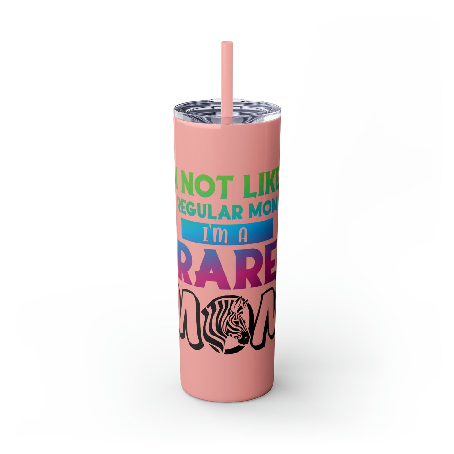 Rare Mom Skinny Tumbler with Straw, 20oz