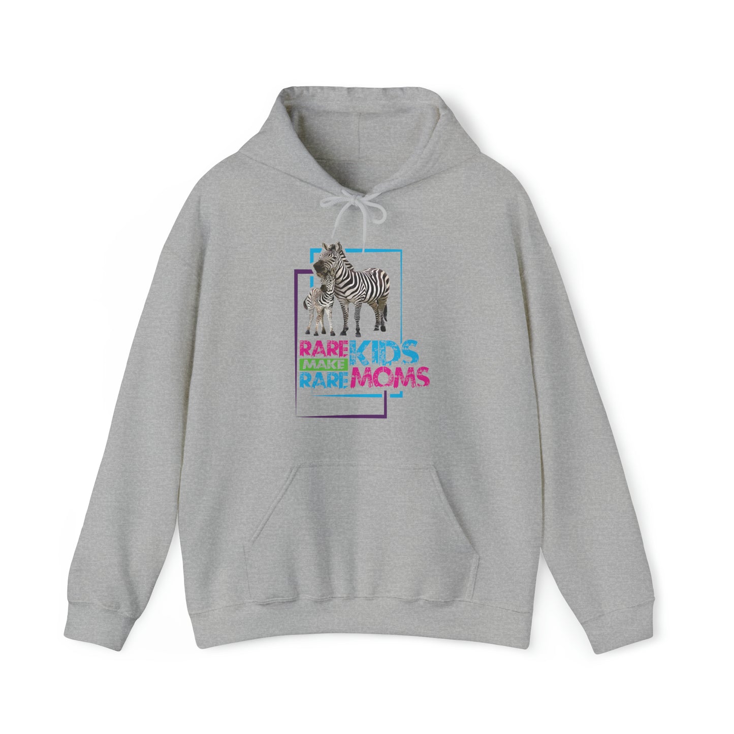 Rare Mom Zebra Unisex Heavy Blend™ Hooded Sweatshirt