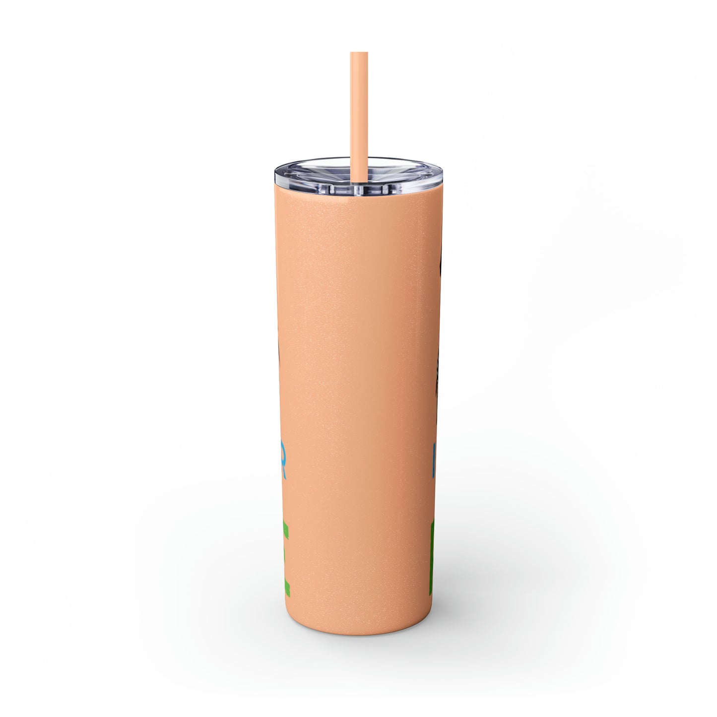 Rare Horse Skinny Tumbler with Straw, 20oz