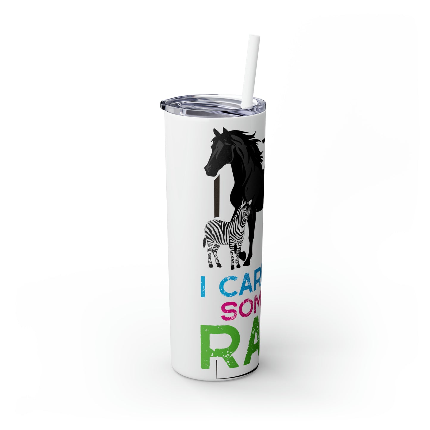 Rare Horse Skinny Tumbler with Straw, 20oz