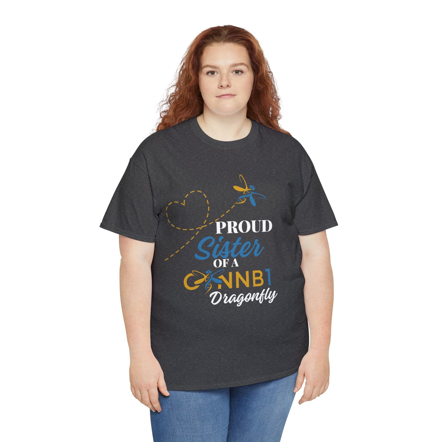 Proud Dragonfly: Sister, Unisex Heavy Cotton Tee