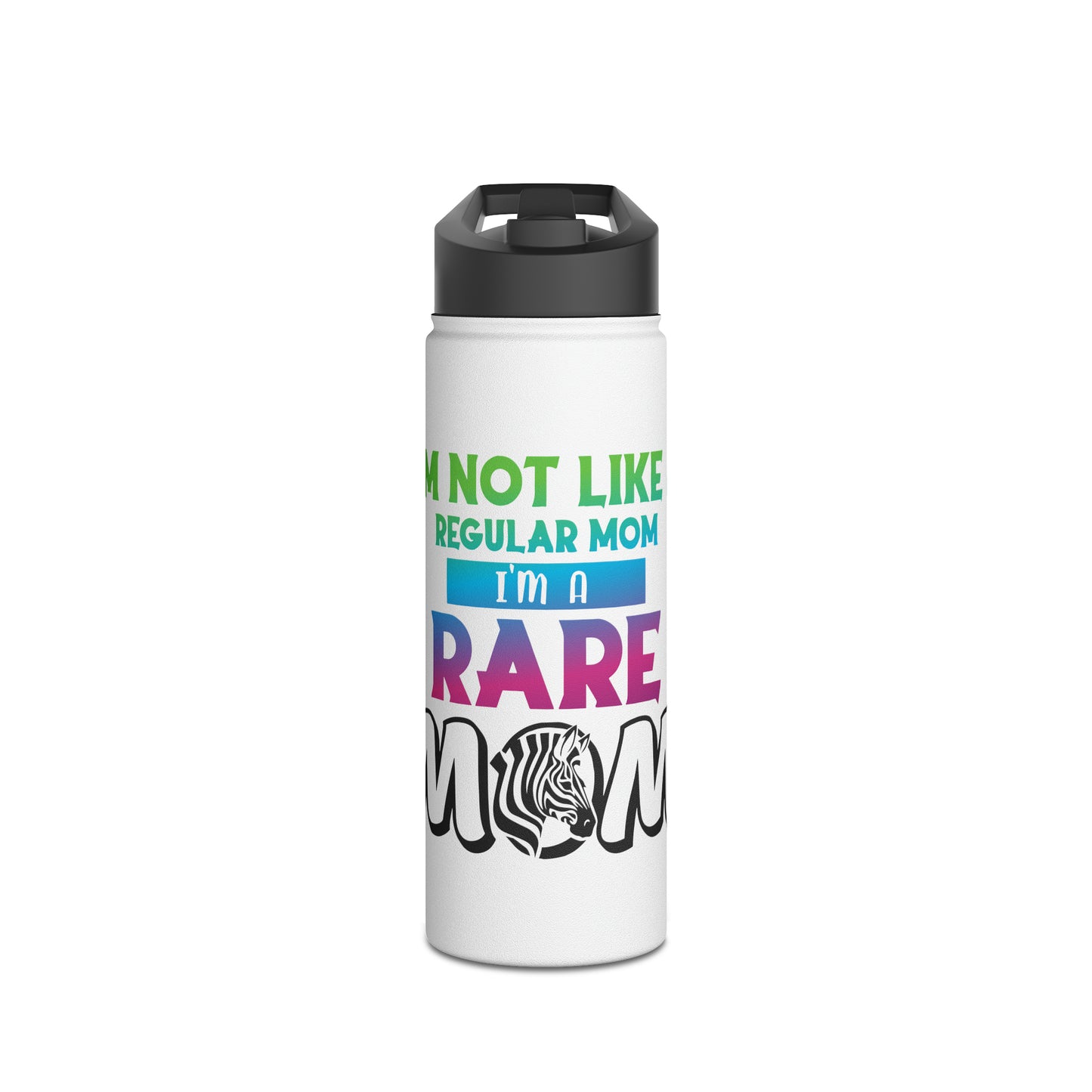 Rare Mom Stainless Steel Water Bottle, Standard Lid