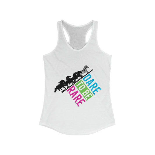 Rare Zebra lead Women's Ideal Racerback Tank