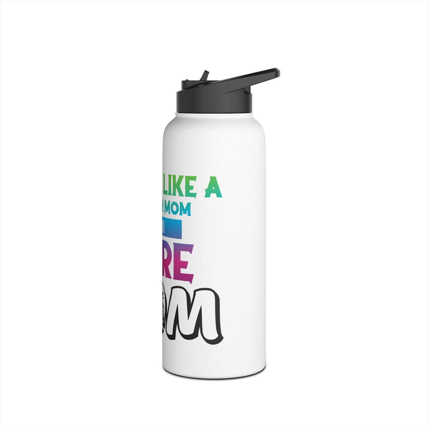 Rare Mom Stainless Steel Water Bottle, Standard Lid