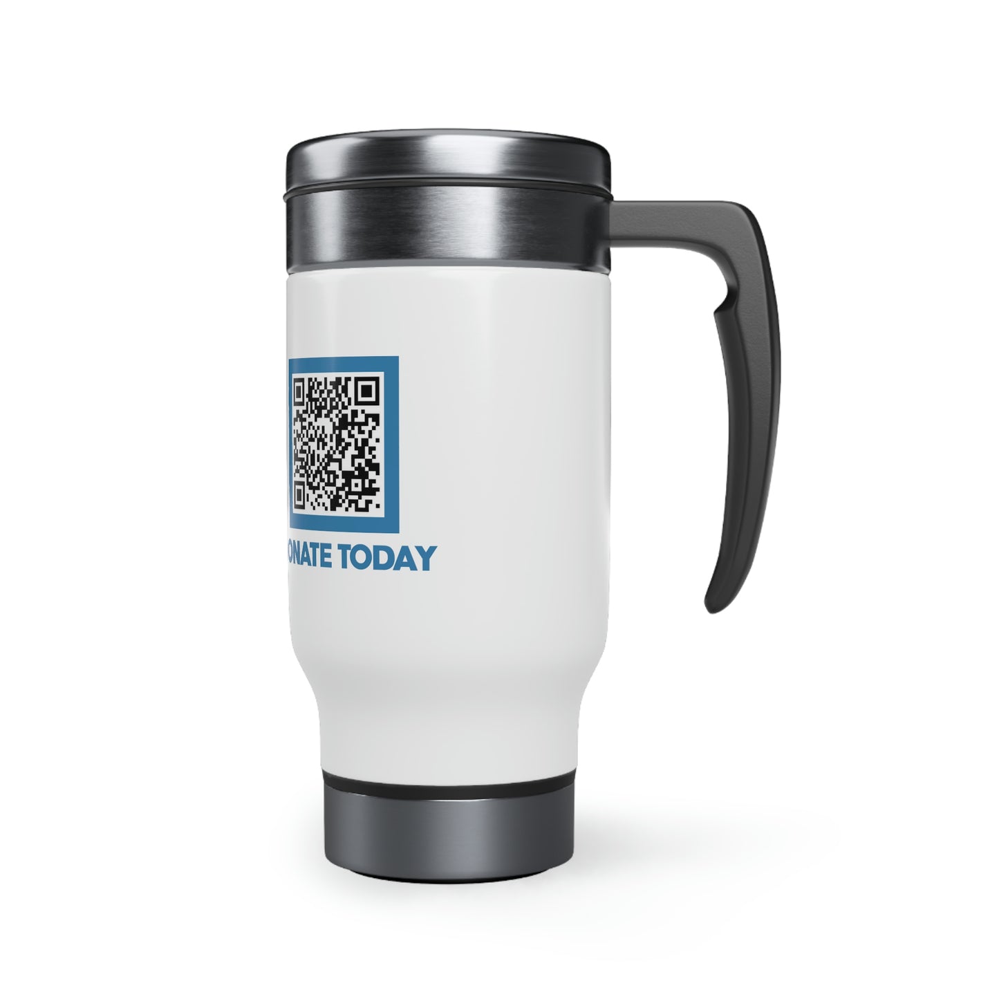 Stainless Steel Travel Mug with Handle, 14oz