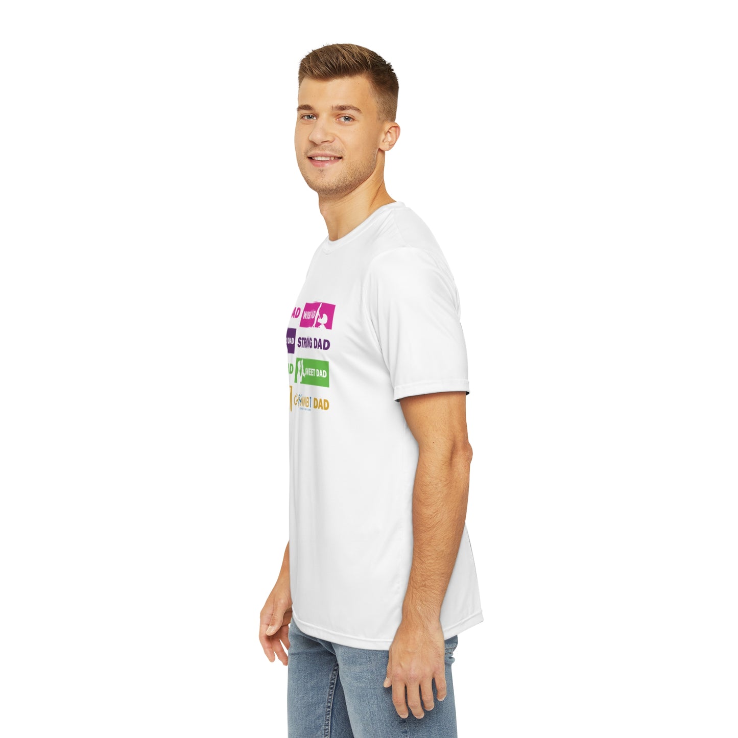 Dads Men's Polyester Tee (AOP)