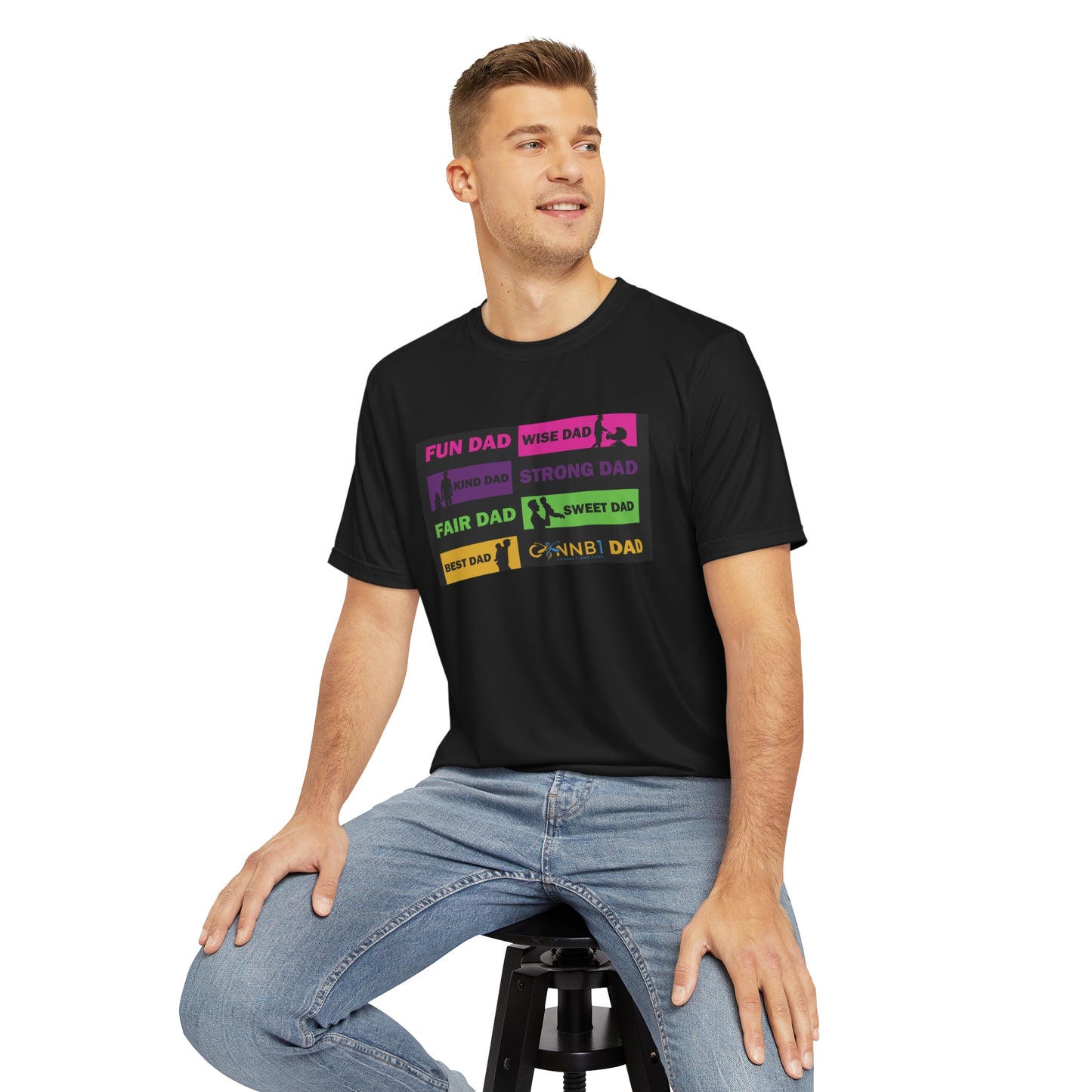 Dads Men's Polyester Tee (AOP)